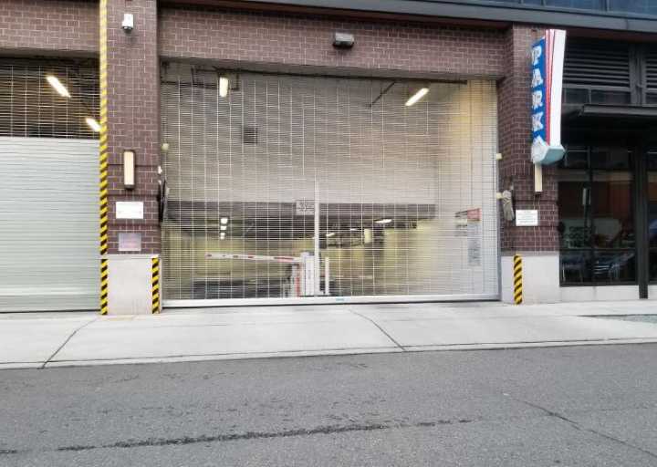 Home Plate Center garage entrance